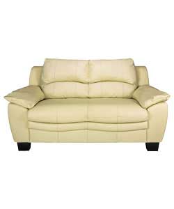 Regular Leather Sofa - Ivory