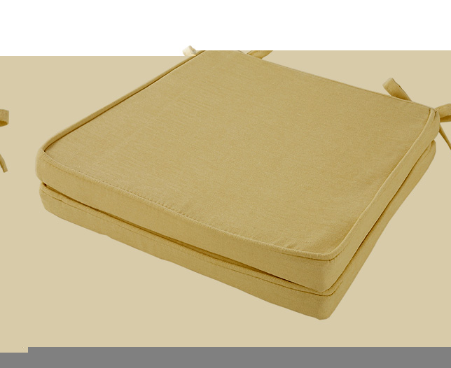 Squared Seat Pad (Pair) Buttermilk