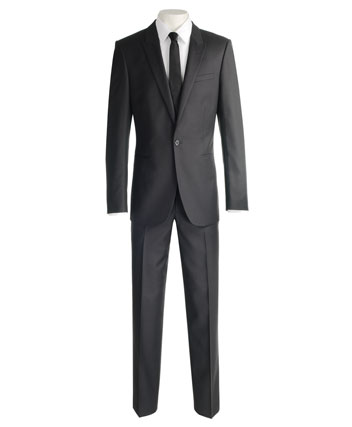 Ventuno 21 Mens Suit by Ventuno 21 Black Twill