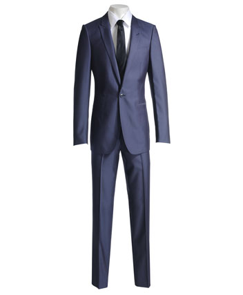 Mens Suit by Ventuno 21 Navy Mohair Look