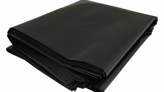 Venus Packaging Pack of 50 Extra Heavy Duty Black Bin Bags - 18`` x 29`` x 39`` - 200 Guage