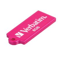 Verbatim 8GB Micro USB Flash Drive - Hot Pink