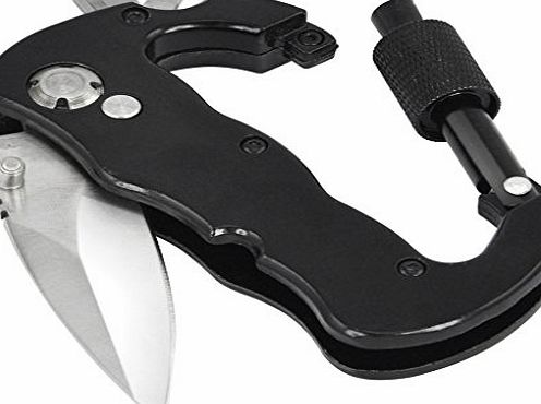 Veroda Multi Mountain Pratical Carabiner Tool Set Knife   Screwdriver   Bottle Opener