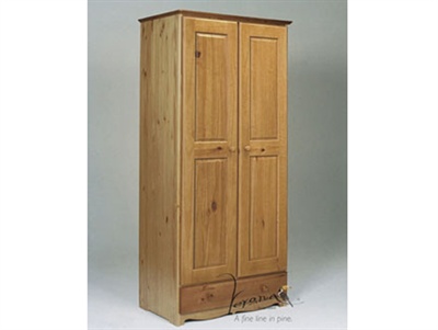 Verona 2 Door Wardrobe and 1 Drawer Small Single