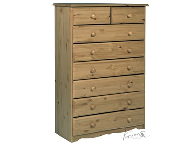 Verona 6+2 Drawer Chest Small Single (2