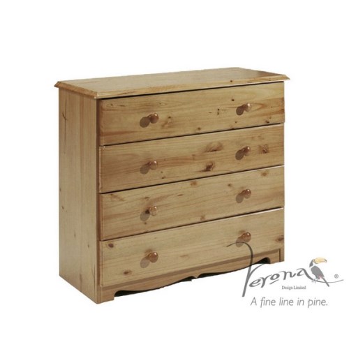 Verona Design Ltd Verona Design Verona 4 Drawer Chest in Antique