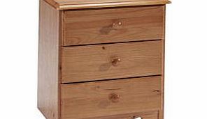 Verona Design s Verona 3 Drawer Bedside Table