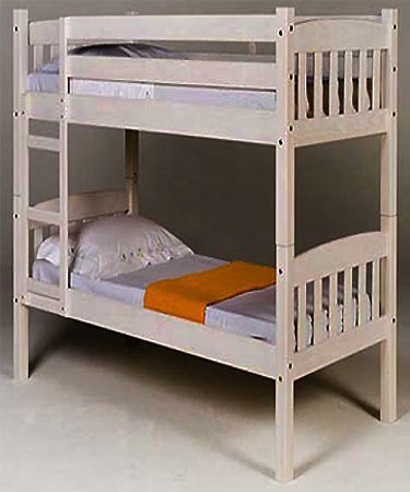 America Whitewash 3ft Bunk Bed