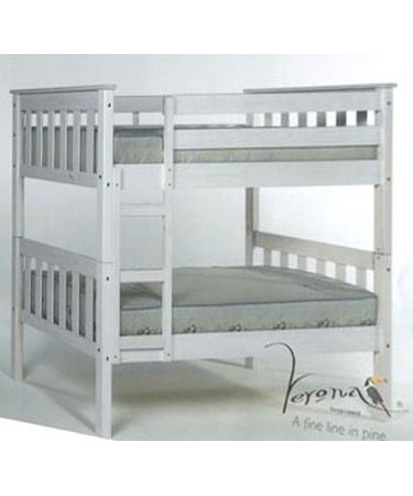 Junior 3ft Barcelona Shorty Whitewash Bunk Bed