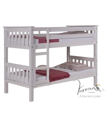 Verona Barcelona White Bunk Bed