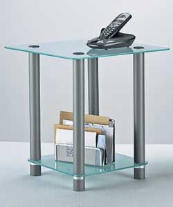 Verona Glass End Table