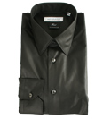 Black Shiny Long Sleeve Shirt