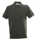 Dark Grey Pique Polo Shirt
