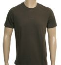 Khaki T-Shirt with Printed Logo
