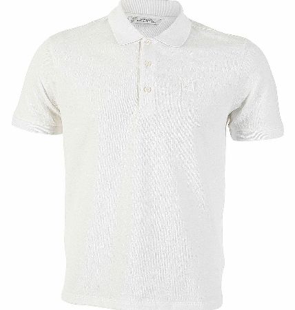 Versace White Bianco Rubberized Logo Polo