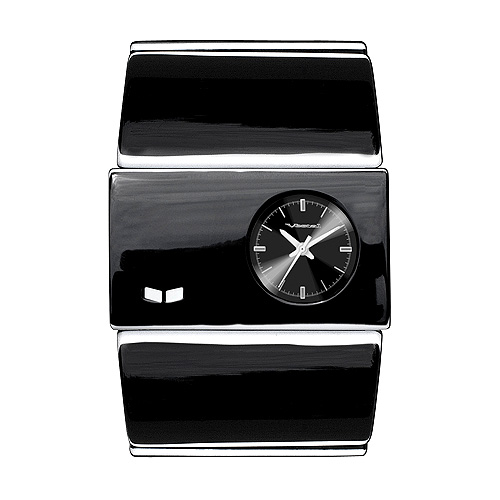 Ladies Vestal Rosewood Acetate Watch Blk Wht /