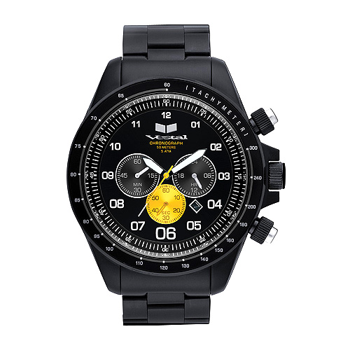 Mens Vestal Zeppelin Watch Black / Black