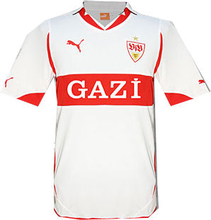 VFB Stuttgart Puma 2010-11 VFB Stuttgart Home Puma Football Shirt