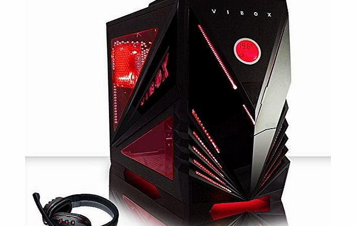 Vibox  Precision 6 - 4.0GHz AMD Quad Core, Home, Office, Family, Gaming PC, Multimedia, Desktop PC Computer with a Gamer Headset (4.0GHz AMD Athlon 860K Quad Core Processor, 2GB Radeon R7 240 Graphics 