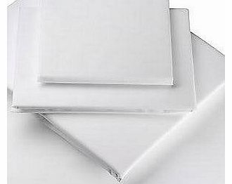 Viceroybedding Extra Deep 26`` VALANCE Sheet, Double Bed Size, White, 200 Thread Count Percale by Viceroybedding