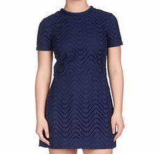 Navy pure cotton tunic dress