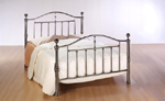 Victoria Nickel Finish Bedstead 135 x 190cm