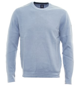 Blue Crew Neck Sweater