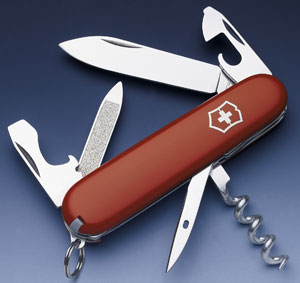 Penknife - Sportsman - Matt Red - 23803 - #CLEARANCE