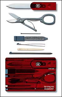 Victorinox Swiss Card Multi-Tool - Jelly Blue - Ref 01722T2