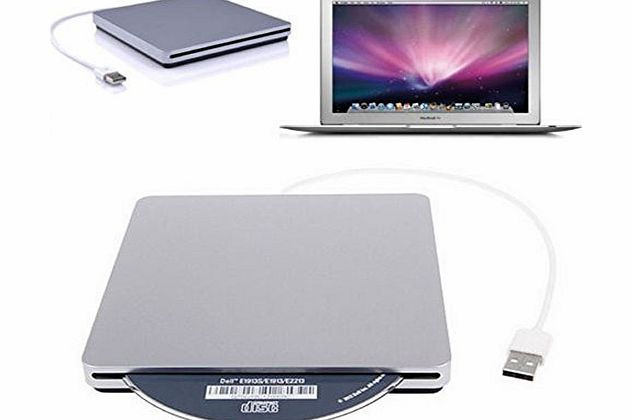 VicTsing USB External Slot in DVD CD RW Drive Burner Writer Superdrive - Silver