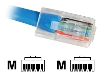 VIDEK Unbooted Cat5e UTP Patch Cable Orange 1Mtr