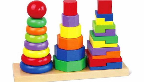 Viga Wooden Geometric Stacker