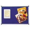 Viking Aluminium Frame Notice Board-Blue