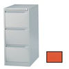 Bisley 3 Drawer Filing Cabinet-Red