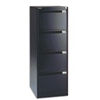 Bisley 4 Drawer Filing Cabinet-Black