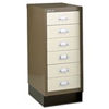 Bisley 6 Drawer A3 Cabinet-Coffee & Cream