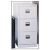 Viking Economy 3 Drawer Metal Filing Cabinet-Coffee &