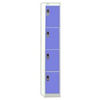 Viking Link 4 Door Locker-Grey With Blue Doors