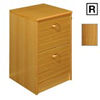 (R) Scandinavian Real Wood Veneer 2-Drawer