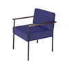 Steel-Frame Reception Armchair-Navy