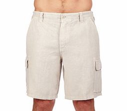 Vilebrequin Bambou cream pure linen combat shorts