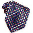 Villa Bolgheri Geometric Patterned Silk Tie