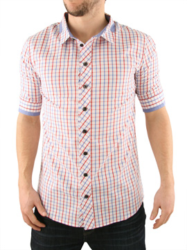 Red Check Hoxton Short Sleeved Shirt