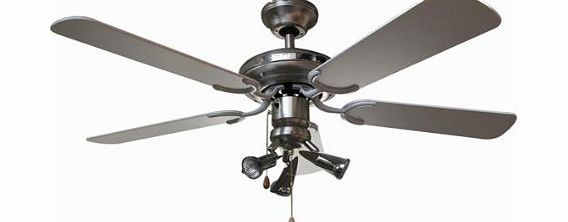 Vinco 70916 Torino - 108cm Italian Ceiling Fan with 3 Spotlights