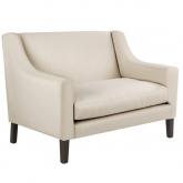 vintage 2 seater Sofa - Amelia Beige - Light leg stain