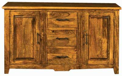 vintage Dark Triple Sideboard