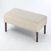 Footstool - Sanderson Rhythum Teal - Light leg stain