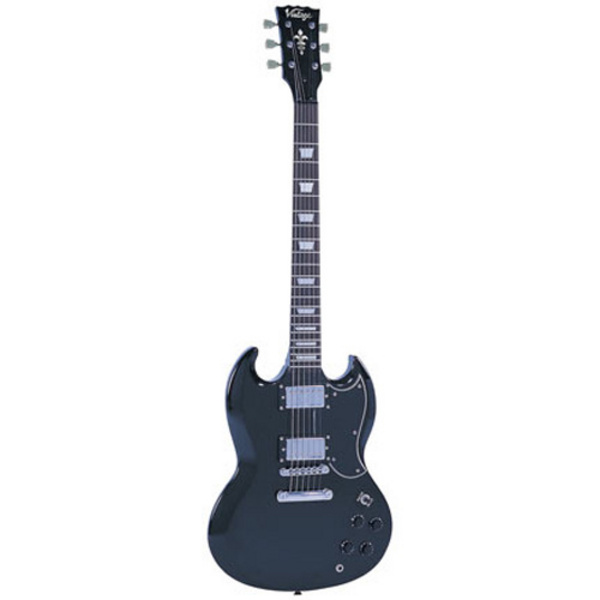 Vintage VS6 Electric Guitar Gloss Black