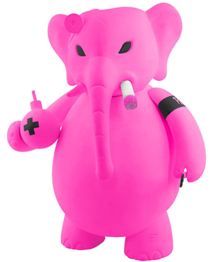 Vinyl Toys Frank Kozik Dr Bomb Pink GID