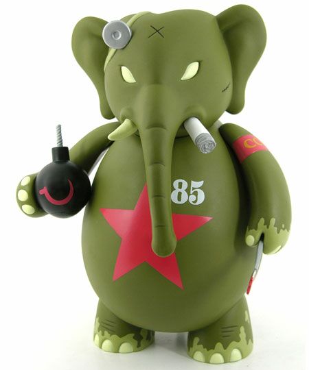 Vinyl Toys Frank Kozik Dr Bomb Red Army